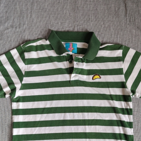 VINTAGE Odd Future Tyler the Creator Shirt OFWGTKA Striped Rugby Polo Large Mens - Picture 2 of 12